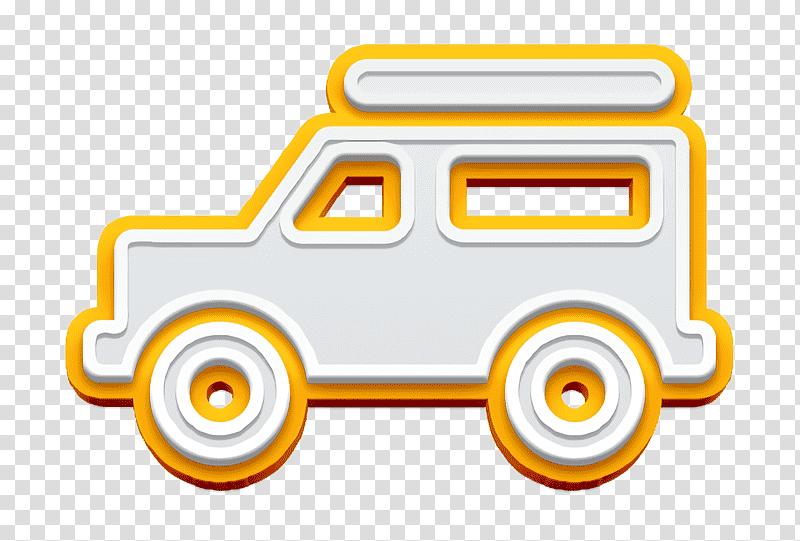 All terrain vehicle icon Jeep icon New Year Proposals icon, Transport Icon, Yellow, Line, Meter, Automobile Engineering, Mathematics transparent background PNG clipart