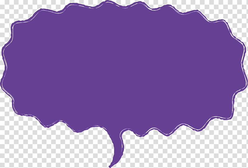 thought bubble Speech balloon, Purple, Violet transparent background PNG clipart
