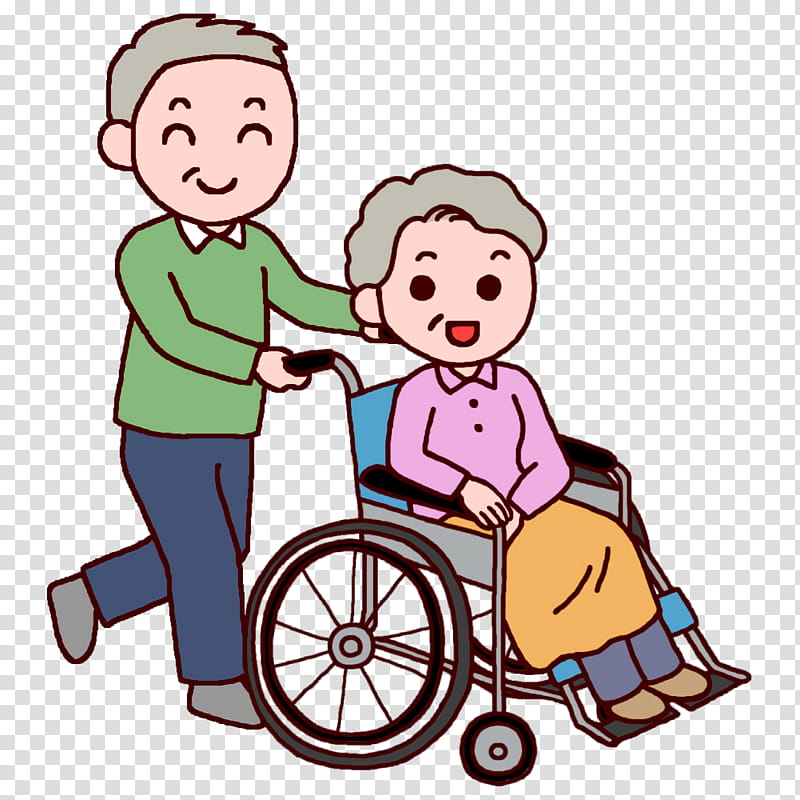 older aged wheelchair, Nursing, Area, Cartoon, Behavior, Human, Friendship transparent background PNG clipart