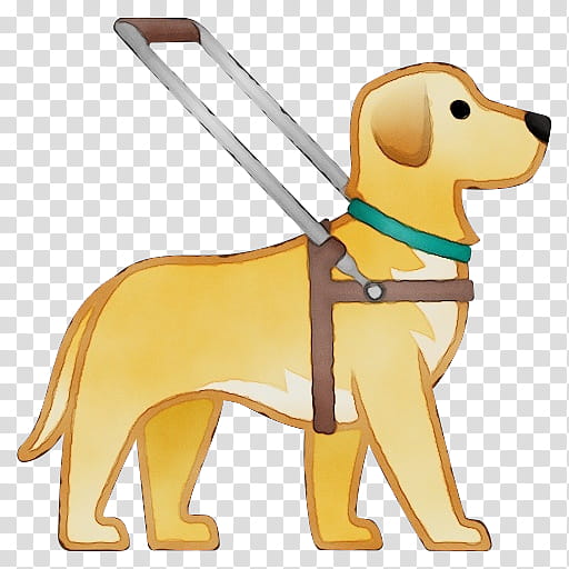puppy retriever companion dog dog leash, Watercolor, Paint, Wet Ink, Groupm, Snout, Yellow, Cartoon transparent background PNG clipart