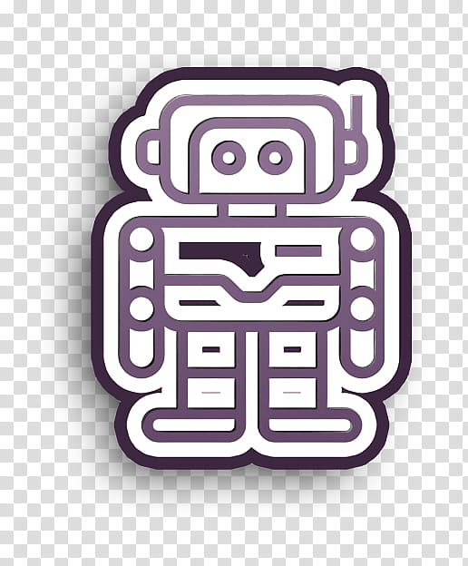 Robotics icon Technologies Disruption icon Robot icon, Text, Line, Logo, Toy transparent background PNG clipart