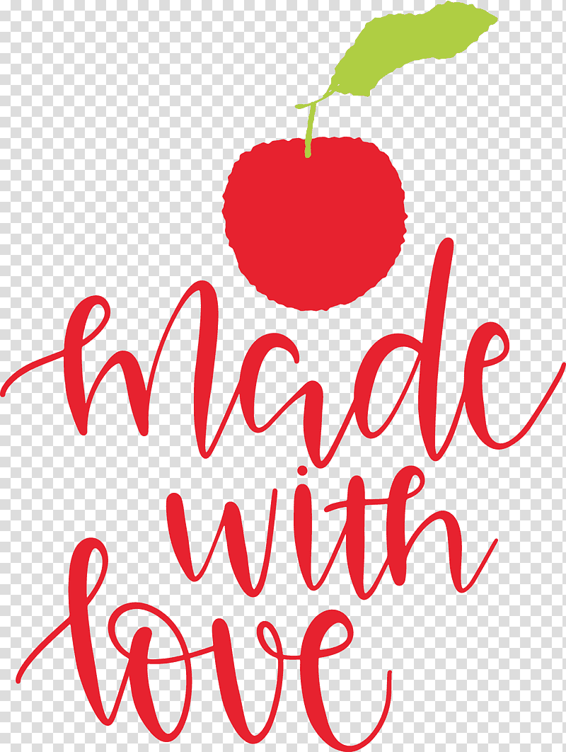 Made With Love Food Kitchen, Flower, Line, Valentines Day, Fruit, Meter, Plants transparent background PNG clipart