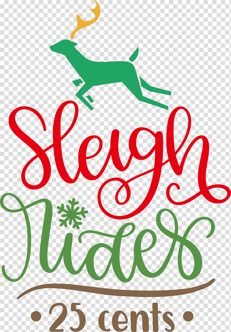 Sleigh Rides Deer reindeer, Christmas , Logo, Meter, Leaf, Mtree, Biology transparent background PNG clipart