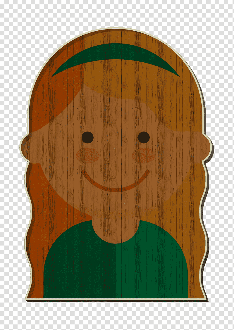 Kid avatars icon Girl icon, Wood Stain, M083vt, Cartoon transparent background PNG clipart