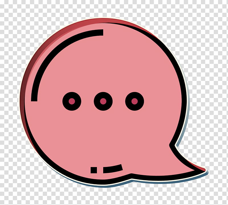 Talk icon Speech bubble icon Cartoonist icon, Face, Pink, Facial Expression, Smile, Head, Red, Cheek transparent background PNG clipart