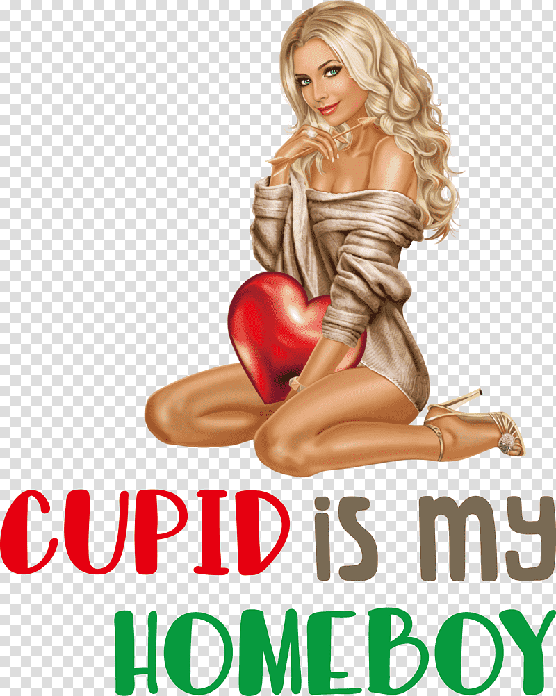 Cupid Is My Homeboy Cupid Valentine, Valentines, Muscle, Character, Pinup Girl, Meter, Science transparent background PNG clipart
