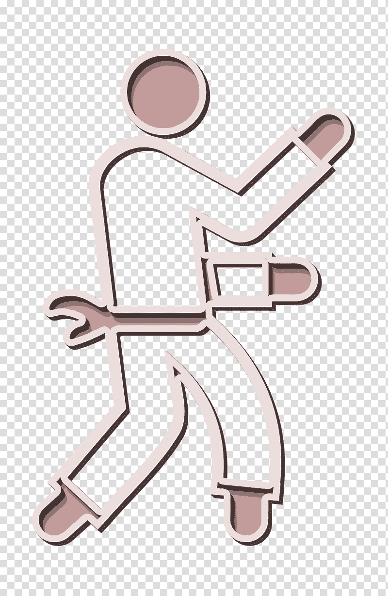 Fight icon Karate fighter icon Humans 2 icon, Sports Icon, Line, Meter, Symbol, Jewellery, Human Body transparent background PNG clipart