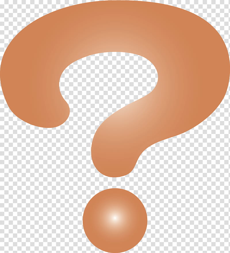 question mark, Orange, Ear, Material Property, Symbol transparent background PNG clipart