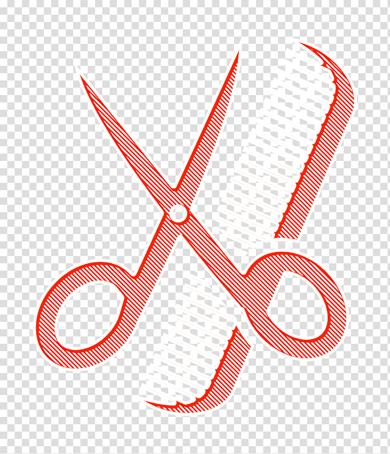 Tools and utensils icon Scissors and comb icon Scissor icon, Hair Salon Icon, Meter, Line, Mathematics, Geometry transparent background PNG clipart