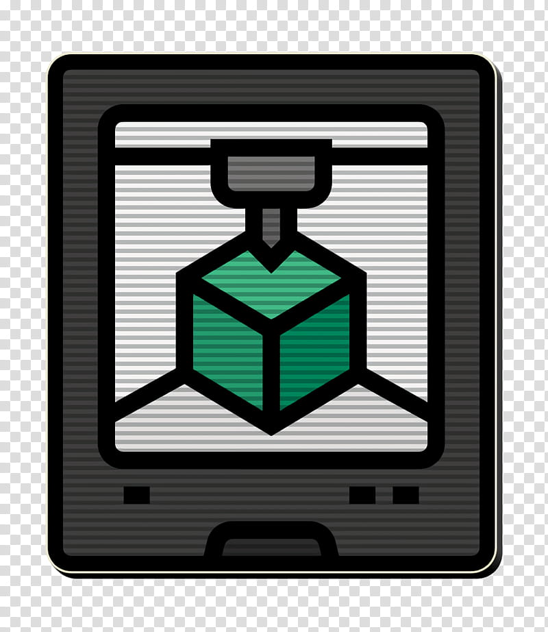 Technologies Disruption icon 3d printing icon Scanner icon, 3dprinting Icon, Symbol, Square, Logo transparent background PNG clipart