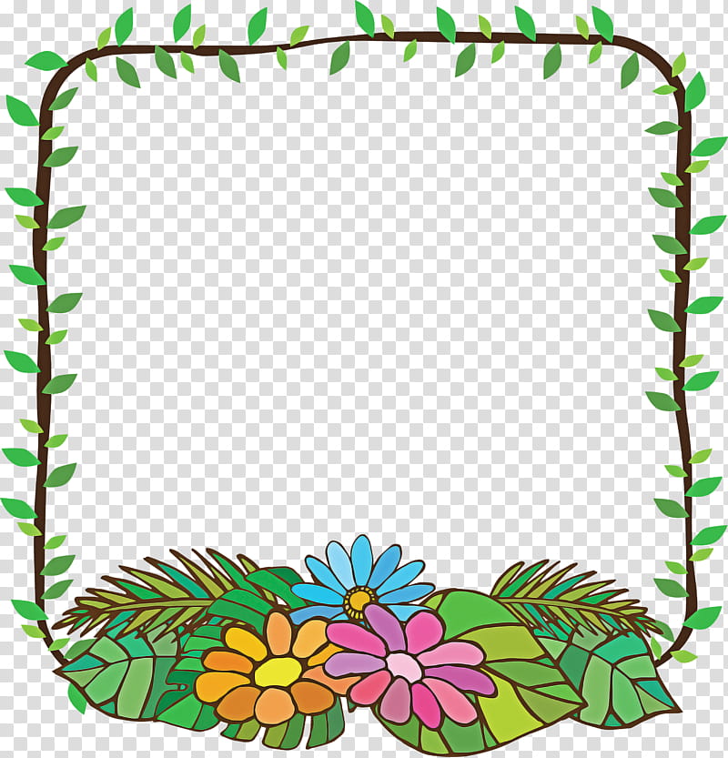nature frame flower frame leaf frame, Floral Design, Plant Stem, Drawing, Painting, Plants transparent background PNG clipart