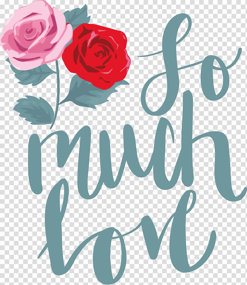 So Much Love Valentines Day Valentine, Quote, Garden Roses, Floral Design, Drawing, Logo, Greeting Card transparent background PNG clipart