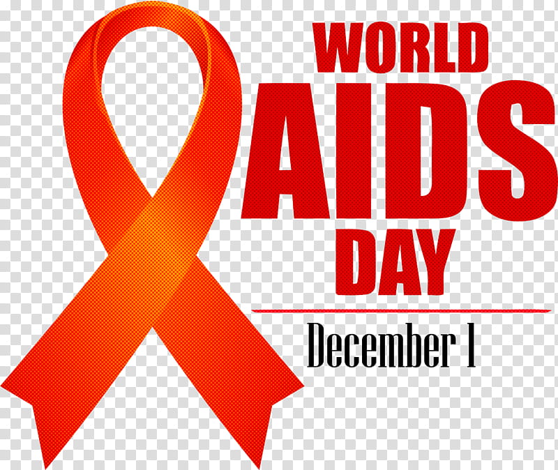 World Aids Day, Text, Red, Logo, Line transparent background PNG clipart