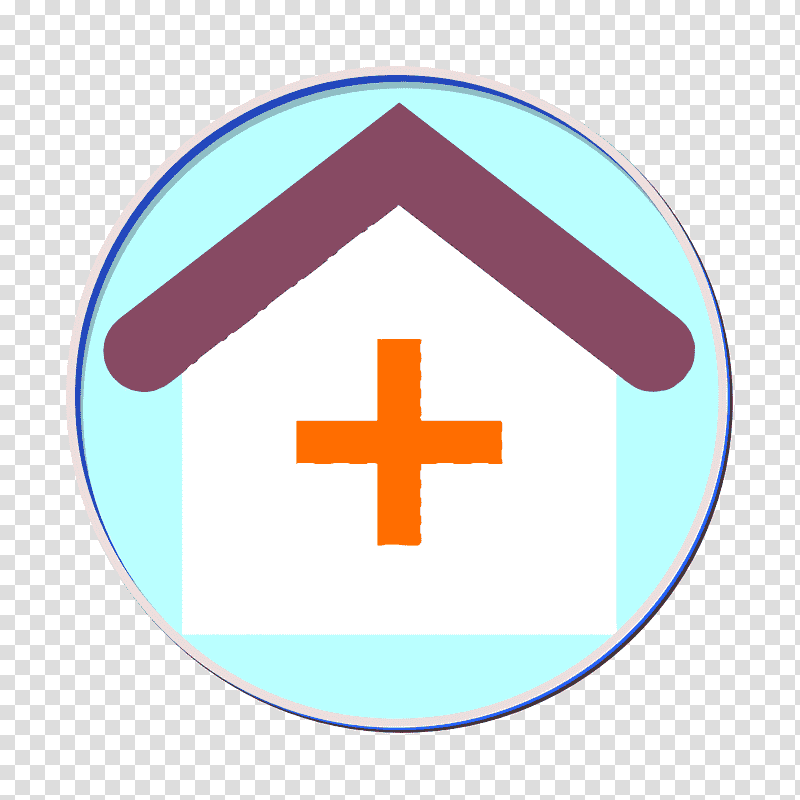 Hospital icon Medical elements icon Hospital building icon, Logo, Symbol, Sign, Line, Meter, Mathematics transparent background PNG clipart