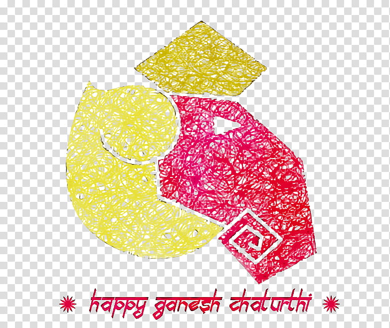 font yellow pattern meter fruit, Ganesh Chaturthi, Vinayaka Chaturthi, Watercolor, Paint, Wet Ink transparent background PNG clipart