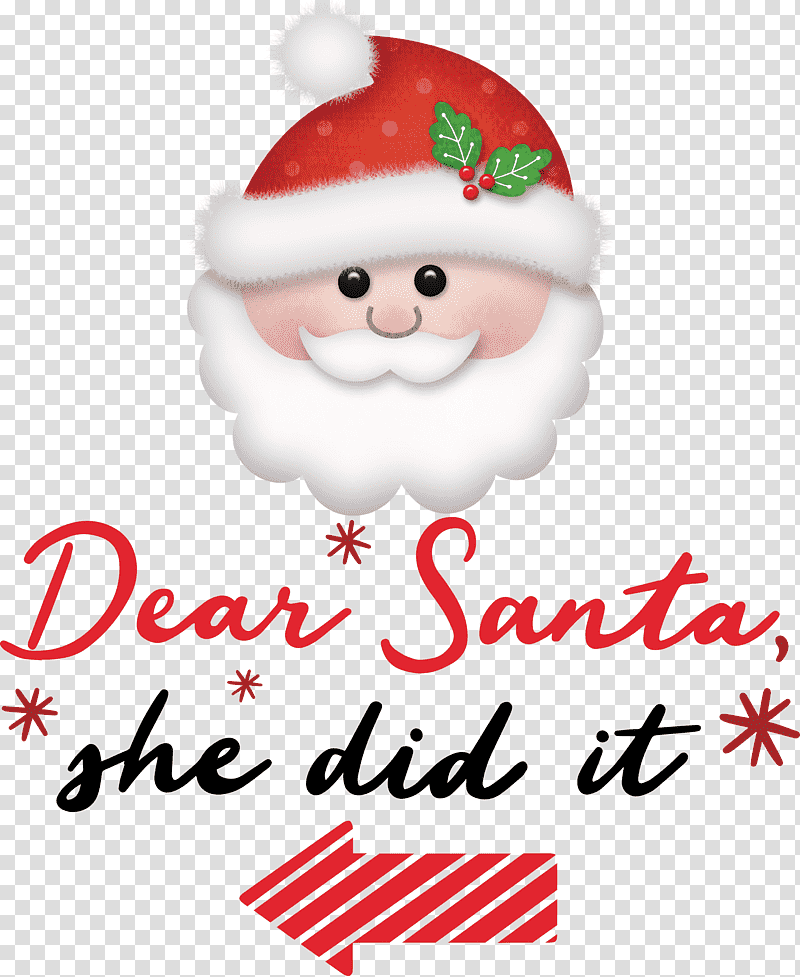 Dear Santa Santa Claus Christmas, Christmas , Christmas Day, Holiday Ornament, Christmas Ornament, Christmas Ornament M, Meter transparent background PNG clipart