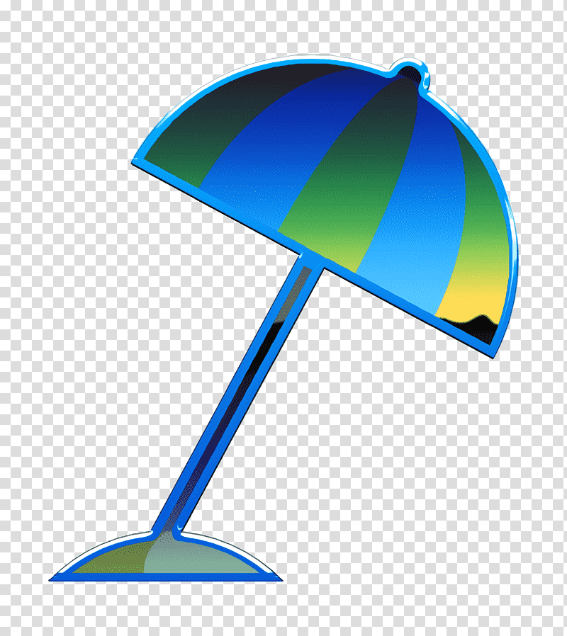 Summertime Set icon Beach icon Sun umbrella icon, Personal Protective Equipment, Line, Fashion, Microsoft Azure, Mathematics, Geometry transparent background PNG clipart