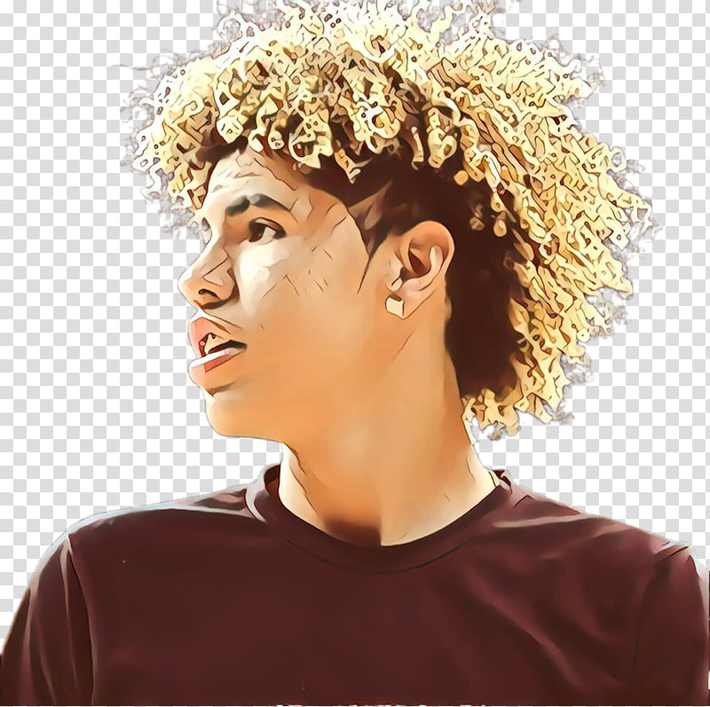 Hair, Lamelo Ball, Basketball Player, Sport, Forehead, Wig, Afro, Eyebrow transparent background PNG clipart