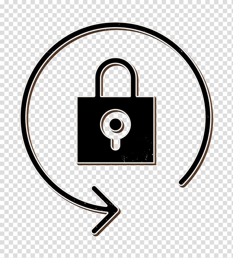 Lock icon Essential Compilation icon, Padlock, Combination Lock, Lock And Key, Line Art, Symbol, Household Hardware, Logo transparent background PNG clipart