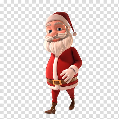 Santa Claus, 3D Modeling, TurboSquid, Wavefront obj File, Christmas Day, Low Poly, 3D Computer Graphics, Christmas Ornament transparent background PNG clipart