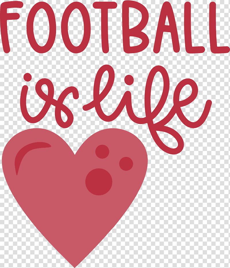 Football Is Life Football, Heart, Red, Line, Valentines Day, M095, Mathematics transparent background PNG clipart