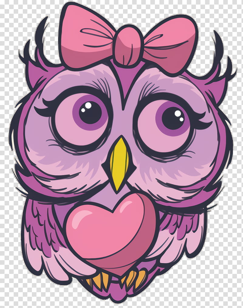 Little Girl, Owl, Bird, Little Owl, Animal, Cartoon, Cuteness, Pink transparent background PNG clipart