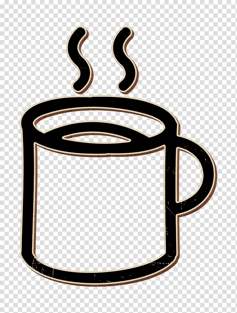 Hand Drawn icon food icon Mug icon, Coffee, Coffee Cup, Tshirt, Mug, Tray, Drawing transparent background PNG clipart
