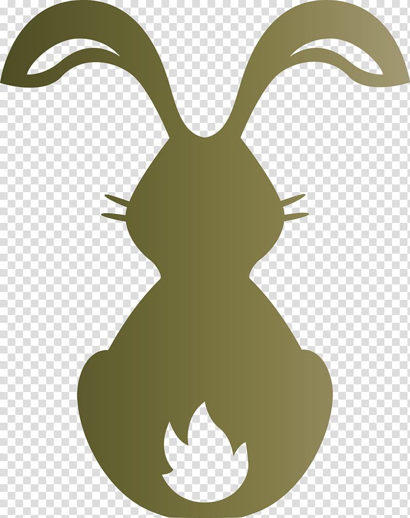 Cute Bunny Easter Day, Green, Plant, Tail, Symbol transparent background PNG clipart