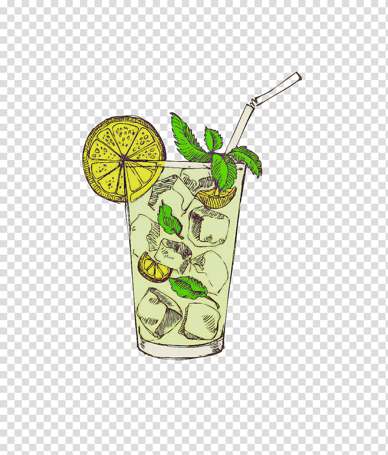 Mojito, Green, Drink, Cocktail Garnish, Lime, Highball Glass, Caipirinha, Lime Juice transparent background PNG clipart
