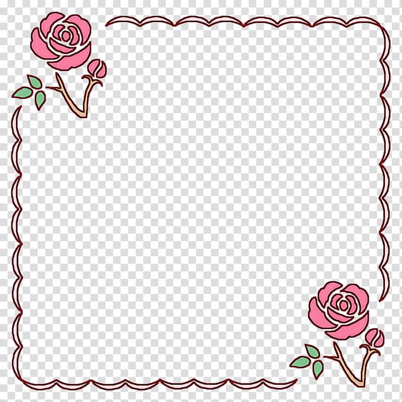 flower frame school frame Kindergarten frame, Garden Roses, Floral Design, Cut Flowers, Frame, Petal, Line transparent background PNG clipart