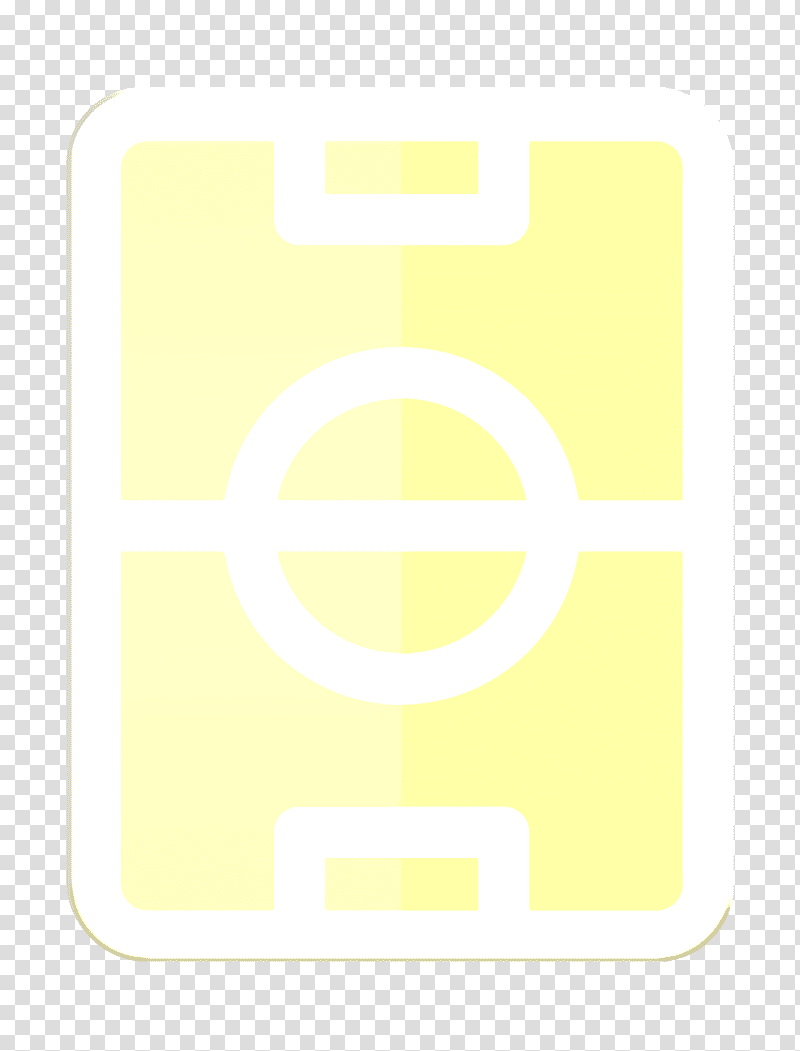 Football field icon Playground icon Stadium icon, Logo, Symbol, Yellow, Line, Meter, Geometry transparent background PNG clipart