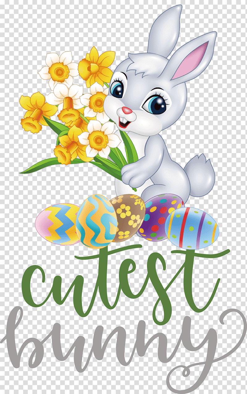 Cutest Bunny Happy Easter Easter Day, Easter Bunny, Hare, Easter Egg, Best Bunnies, European Rabbit, Holiday transparent background PNG clipart