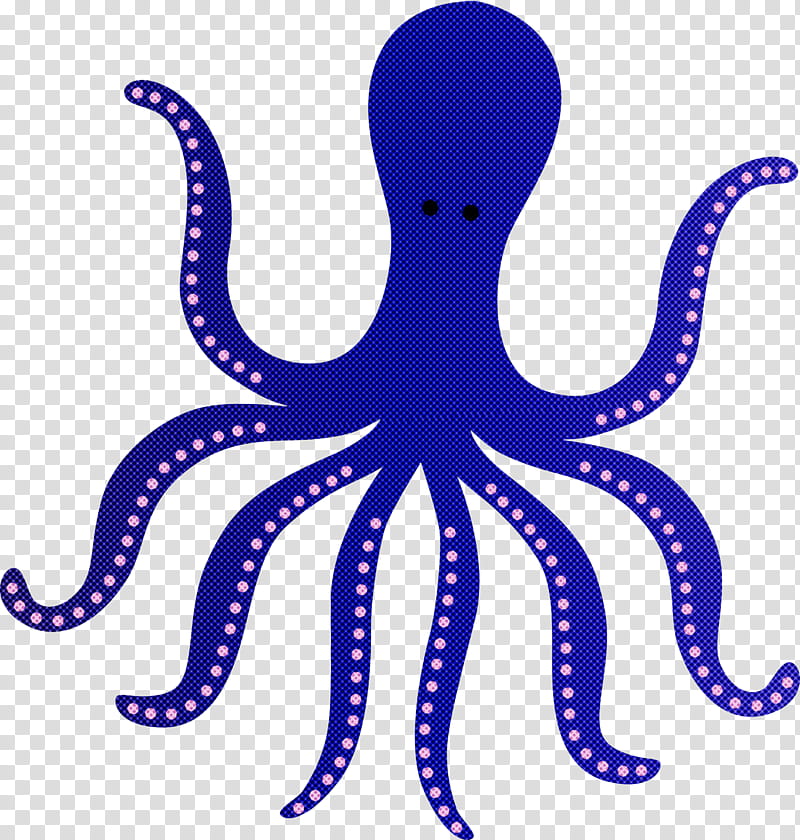 octopus giant pacific octopus octopus cobalt blue electric blue, Animal Figure transparent background PNG clipart