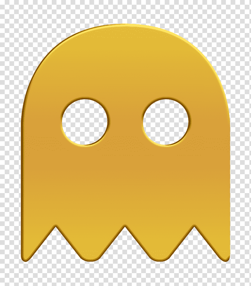 Pac Man icon gaming icon Bold Web Application icon, Gamer Icon, Smiley, Emoticon, Yellow, Symbol, Line transparent background PNG clipart