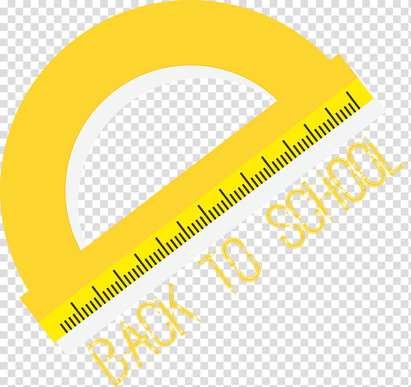 Tape measure, Back To School, Watercolor, Paint, Wet Ink, Logo, Meter, Yellow transparent background PNG clipart