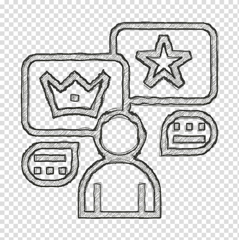 Game icon Big Data icon Gamification icon, Line Art, Paper, Black White M, Cookware And Bakeware, Angle, Car, Meter transparent background PNG clipart