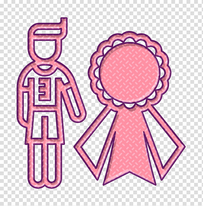 Winner icon Third prize icon Third place icon, Pink M, Line, Point, Area, Meter transparent background PNG clipart