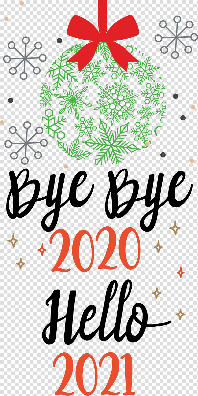 Hello 2021 Year Bye bye 2020 Year, Cover Art, Christmas Day, Drawing, Watercolor Painting, Excellent Art, Ornament transparent background PNG clipart