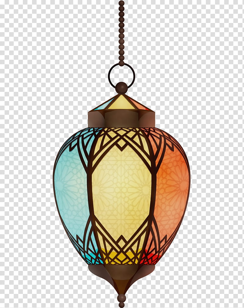 lighting light fixture ceiling fixture interior design lantern, Ramadan Lantern, Ramadan Kareem, Watercolor, Paint, Wet Ink, Glass, Lamp transparent background PNG clipart
