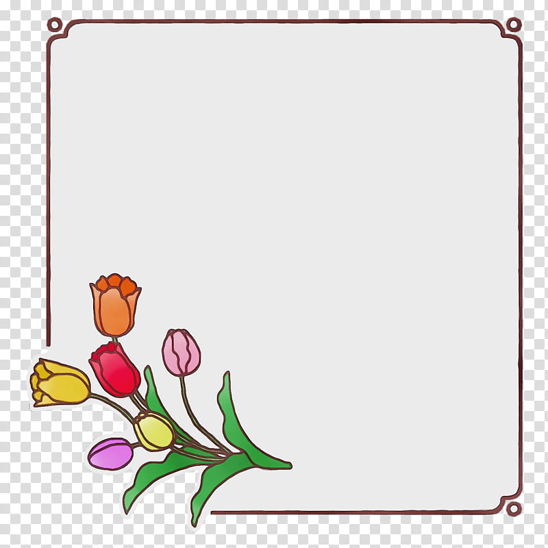 Floral design, Flower Frame, School Frame, Kindergarten Frame, Watercolor, Paint, Wet Ink, Plant Stem transparent background PNG clipart
