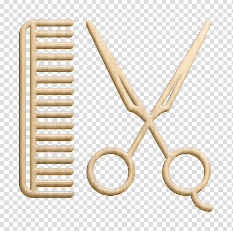 icon Barber icon Comb icon, People Skills Icon, Angle, Line, Scissors, Brass, Material transparent background PNG clipart