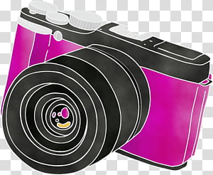 Camera lens, Cartoon Camera, Vintage Camera, Retro Camera, Watercolor, Paint, Wet Ink, Mirrorless Interchangeablelens Camera transparent background PNG clipart thumbnail