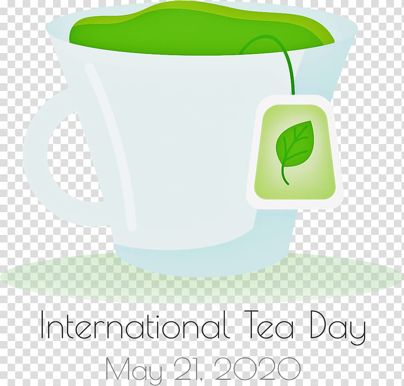 International Tea Day Tea Day, Coffee Cup, Mug, Green, Flowerpot, Meter transparent background PNG clipart
