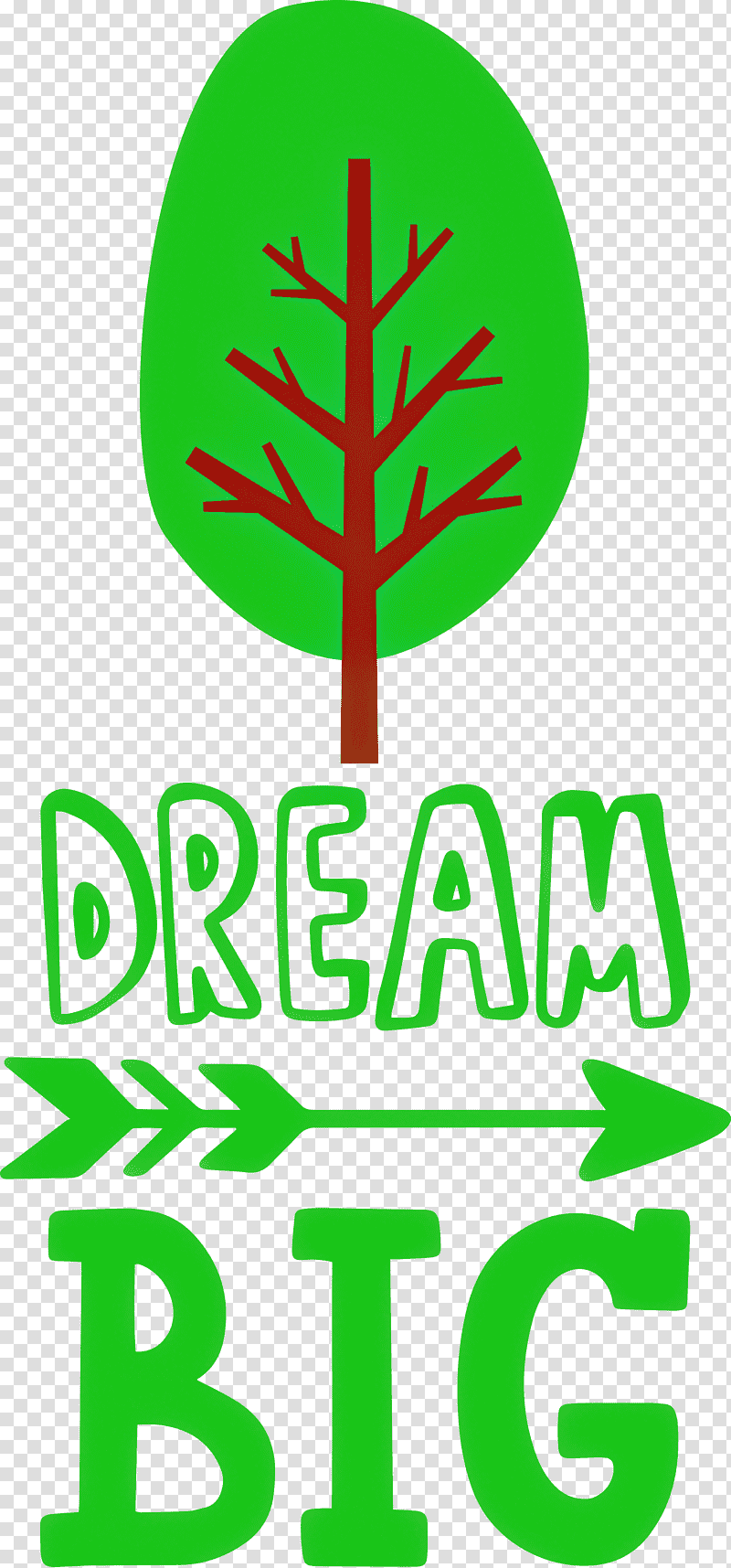 Dream Big, Logo, Symbol, Sign, Green, Chemical Symbol, Tree transparent background PNG clipart