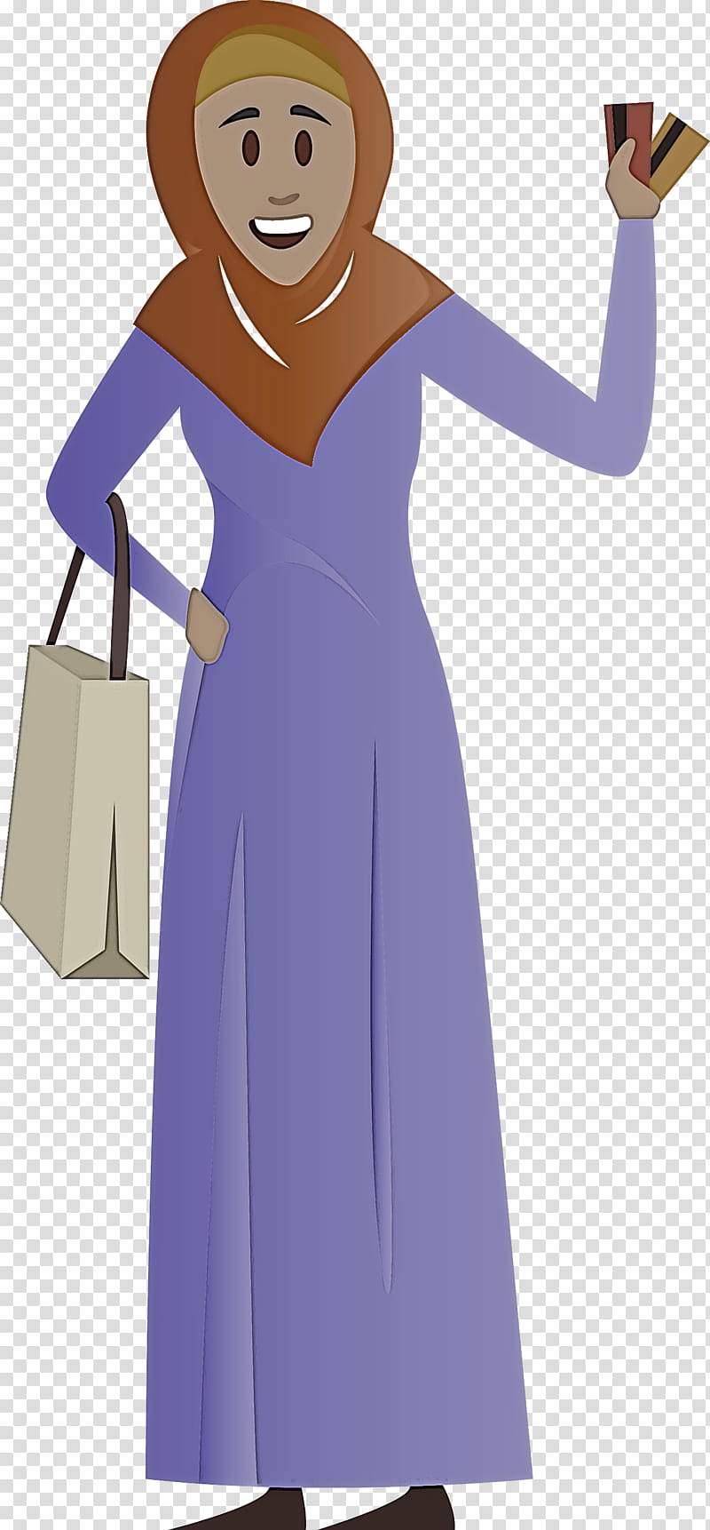 Arabic Woman Arabic Girl, Clothing, Dress, Purple, Violet, Cobalt Blue, Shoulder, Standing transparent background PNG clipart