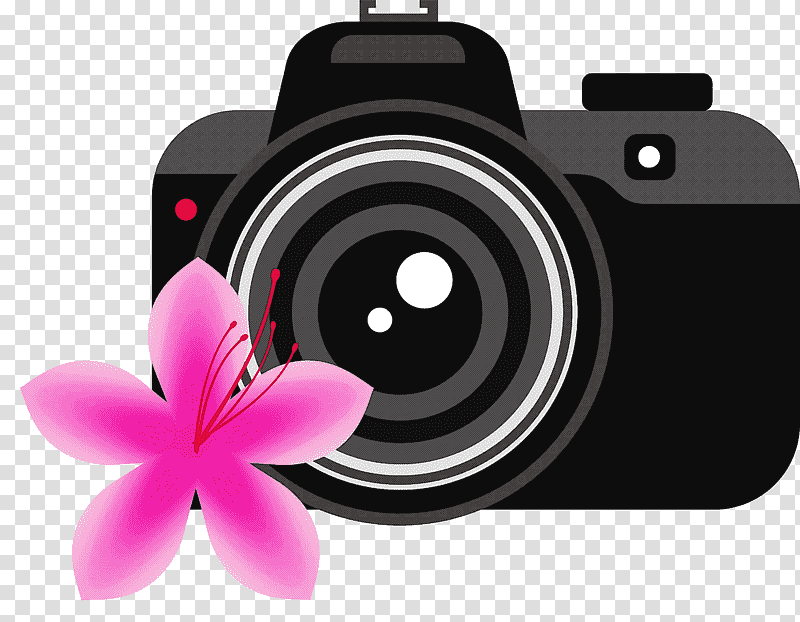 Camera Flower, Digital Camera, Camera Lens, Optics, Science, Physics transparent background PNG clipart