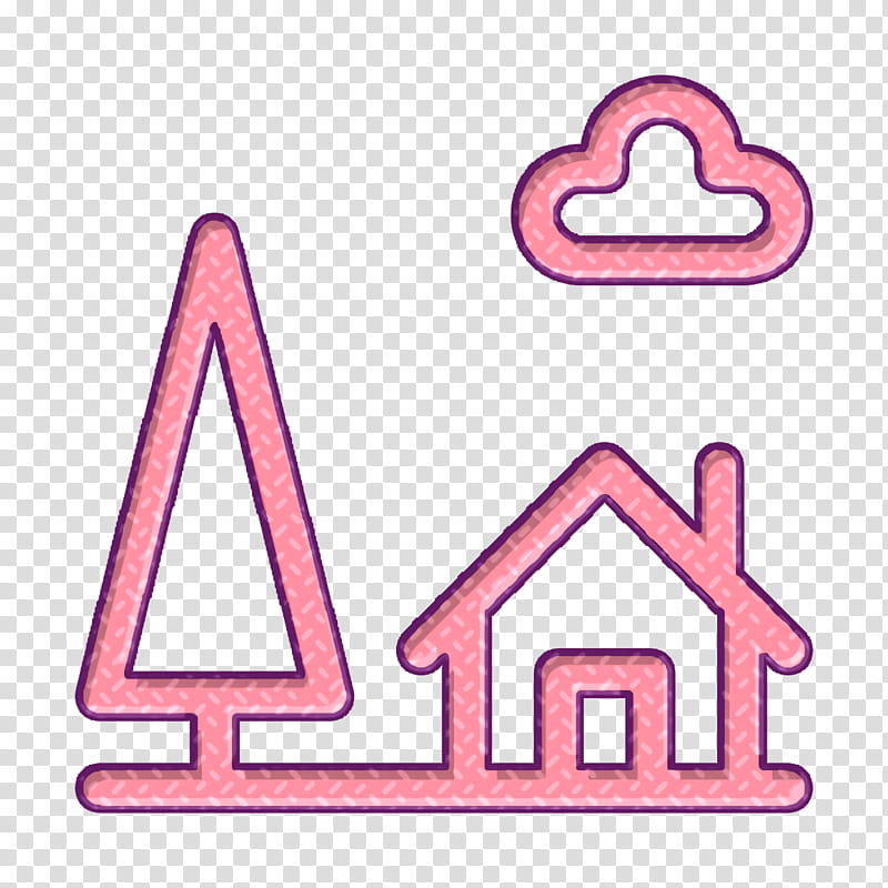 Architecture and city icon House icon Landscapes icon, Triangle, Line, Area, Number, Meter, Mathematics, Geometry transparent background PNG clipart