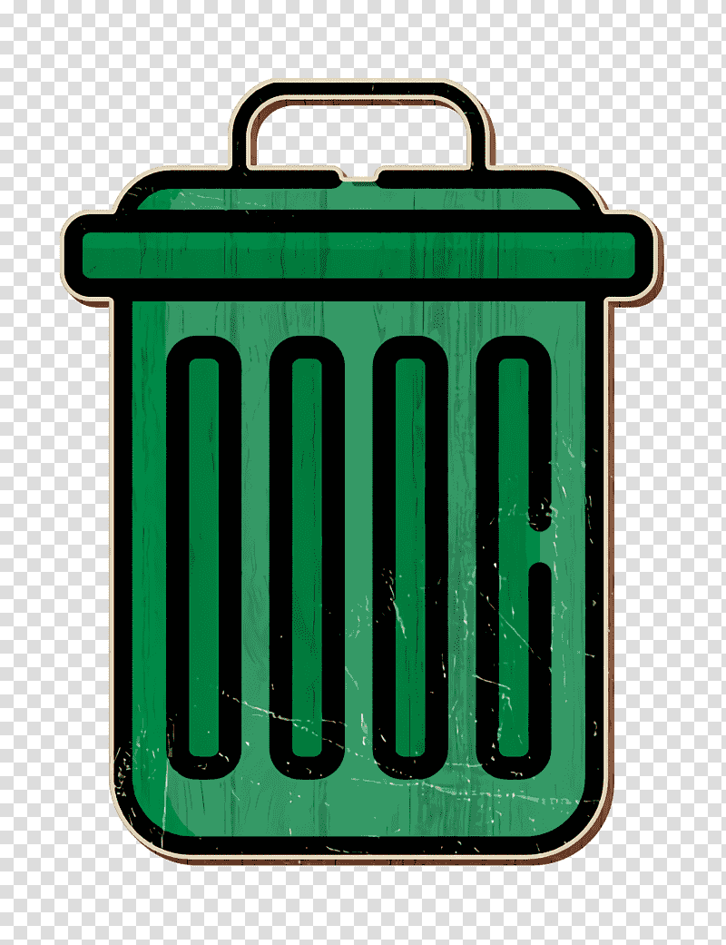 Delete icon Editing Tools icon Trash icon, Editing Tools Icon, Logo, Green, Rectangle, Symbol, Teal transparent background PNG clipart