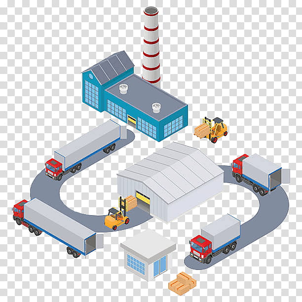 manufacturing infographic factory warehouse logistics, Forklift, Production, Industry, Supply Chain Management transparent background PNG clipart