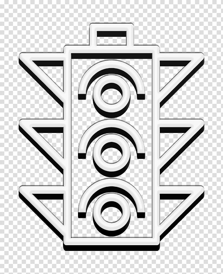 Traffic light icon Stop icon Navigation and Maps icon, Line, Circle, Line Art, Symbol, Logo transparent background PNG clipart